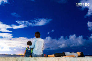 沖縄　出張撮影　星空記念写真　家族写真　子供写真　ビーチ　